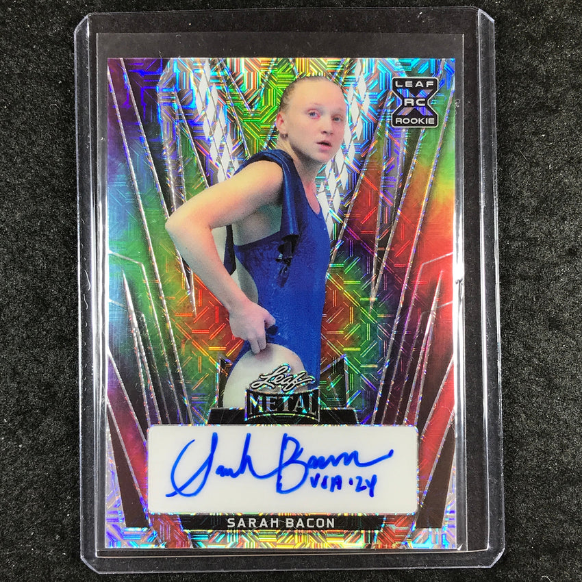 2024 Leaf Metal Women of Sport SARAH BACON Base Auto Mojo Tie Dye 1/1