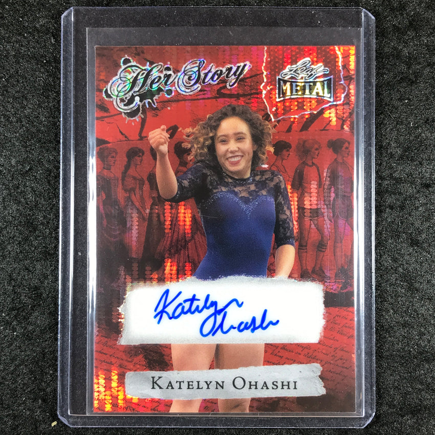 2024 Leaf Metal Women of Sport KATELYN OHASHI Her Story Auto Pulsar Red 1/1