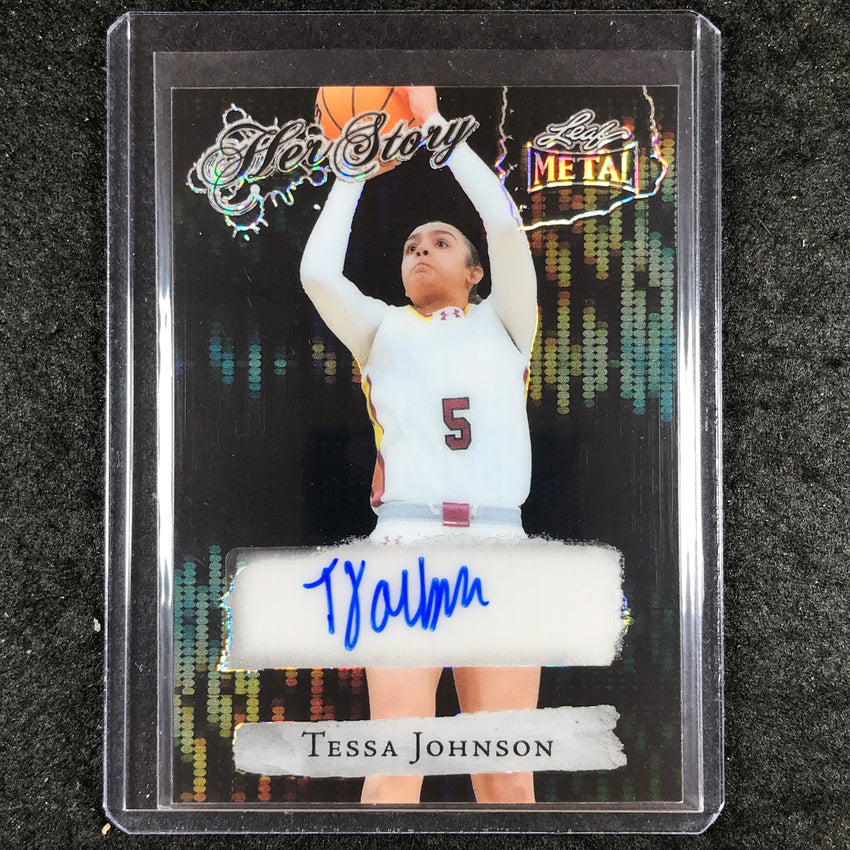 2024 Leaf Metal Women of Sport TESSA JOHNSON Her Story Auto Pulsar Black 1/1