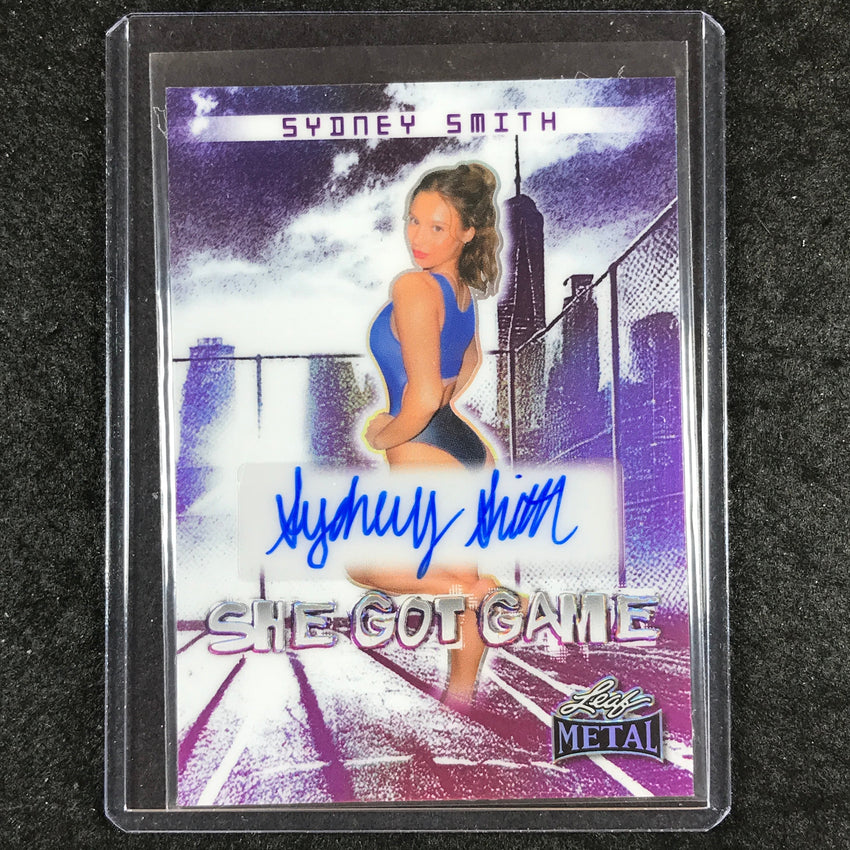 2024 Leaf Metal Women of Sport SYDNEY SMITH She Got Game Auto Silver 4/5
