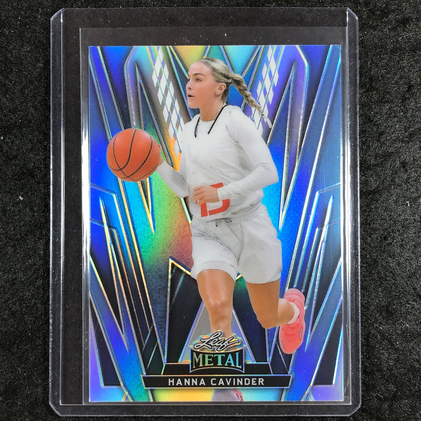 2024 Leaf Metal Women of Sport HANNA CAVINDER Base Prismatic Platinum Blue 5/20