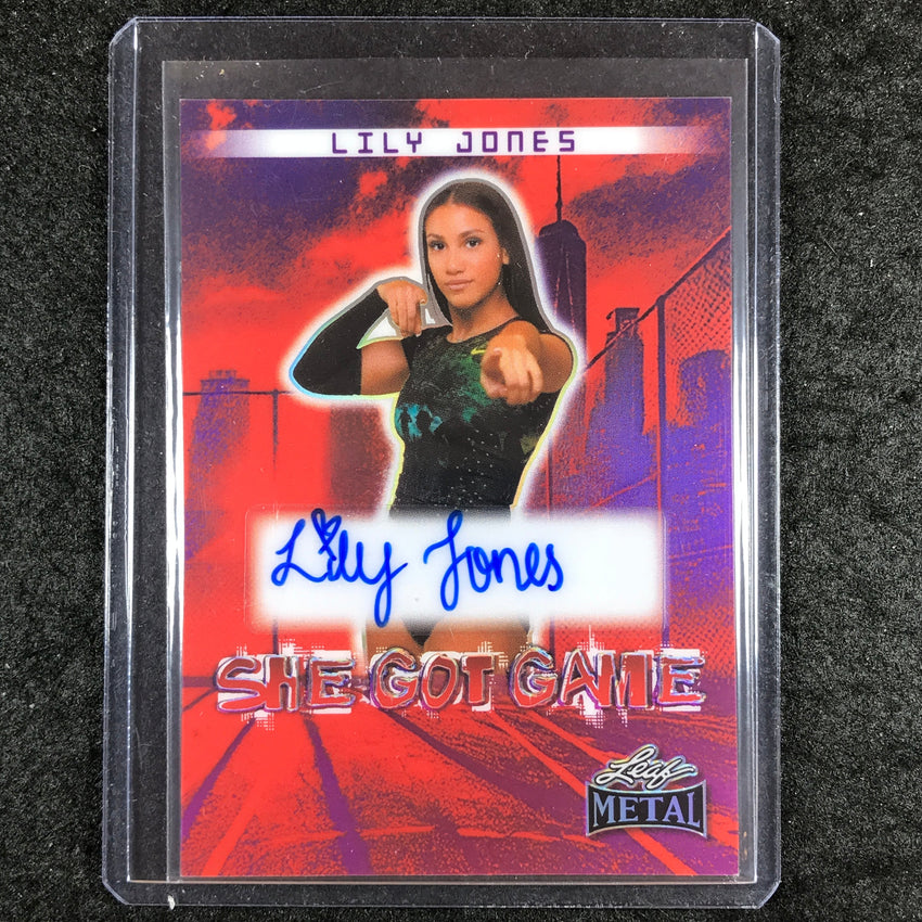 2024 Leaf Metal Women of Sport LILY JONES She Got Game Auto Prismatic Red 1/1