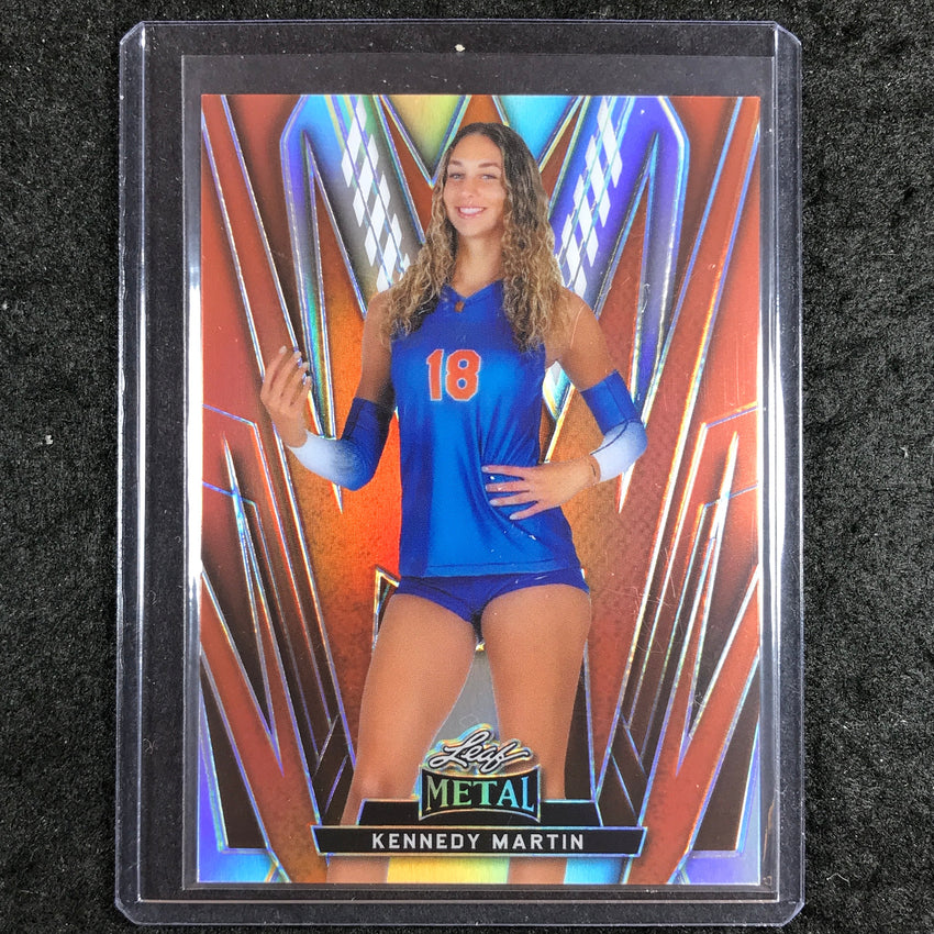 2024 Leaf Metal Women of Sport KENNEDY MARTIN Base Prismatic Orange 4/15