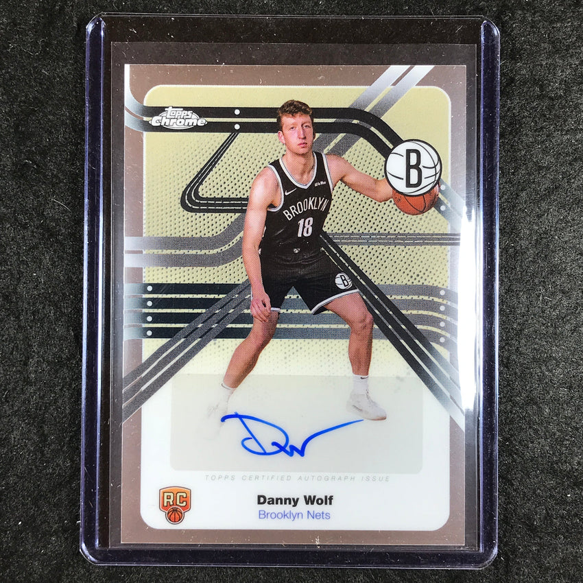 2025-26 Topps Chrome DANNY WOLF Next Stop Signatures Rookie Auto Base #DW