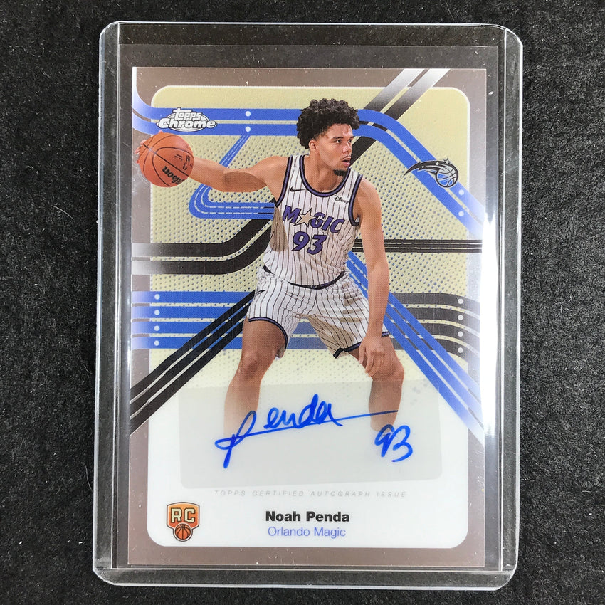2025-26 Topps Chrome NOAH PENDA Next Stop Signatures Rookie Auto Base #NP