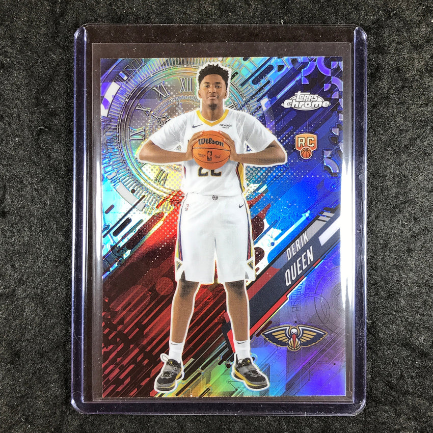 2025-26 Topps Chrome DERIK QUEEN Go Time Rookie Refractor #25