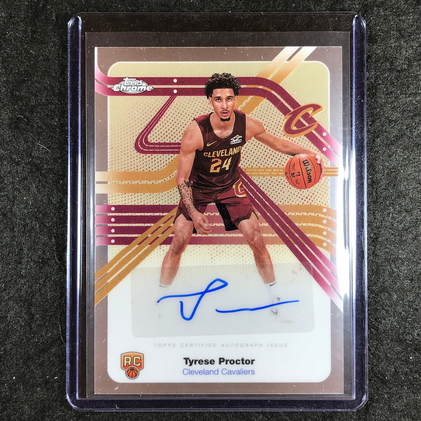 2025-26 Topps Chrome TYRESE PROCTOR Next Stop Signatures Rookie Auto Base #TP