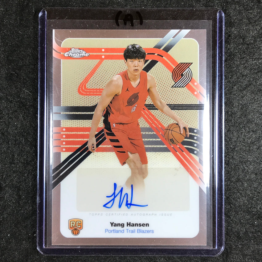 2025-26 Topps Chrome YANG HANSEN Next Stop Signatures Rookie Auto Base #YH (A)