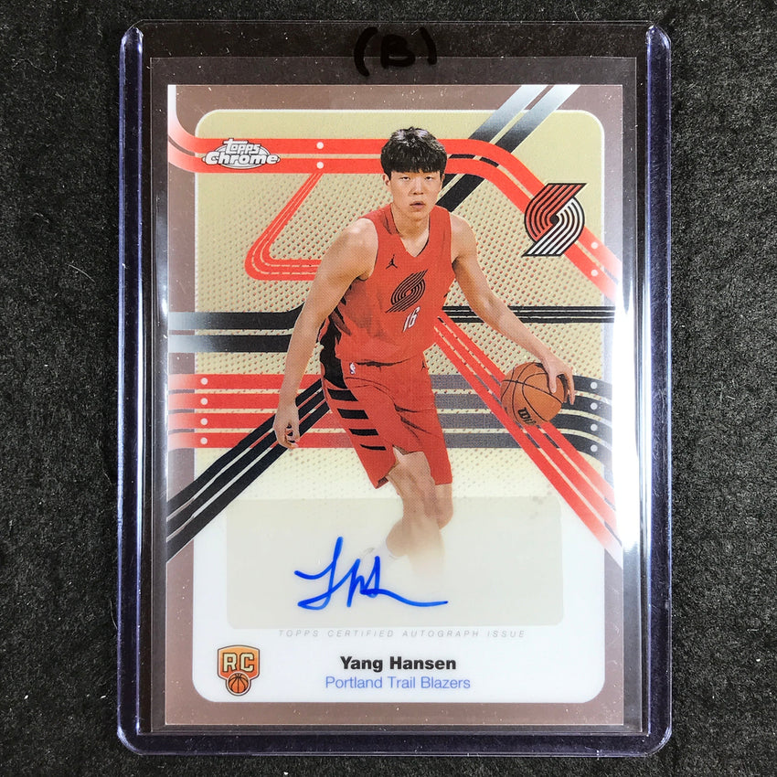 2025-26 Topps Chrome YANG HANSEN Next Stop Signatures Rookie Auto Base #YH (B)