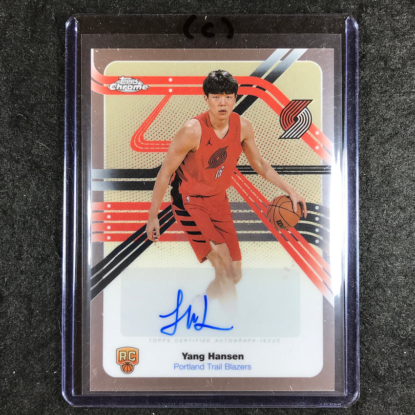 2025-26 Topps Chrome YANG HANSEN Next Stop Signatures Rookie Auto Base #YH (C)