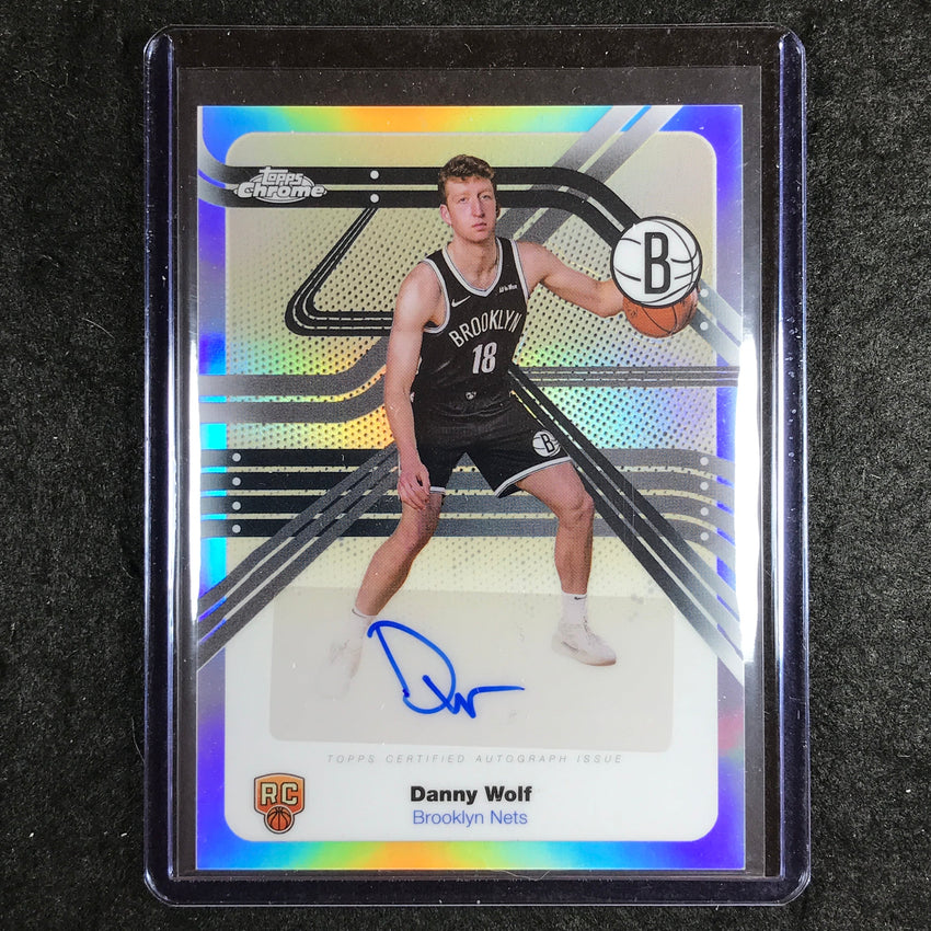 2025-26 Topps Chrome DANNY WOLF Next Stop Signatures Rookie Auto Refractor #DW