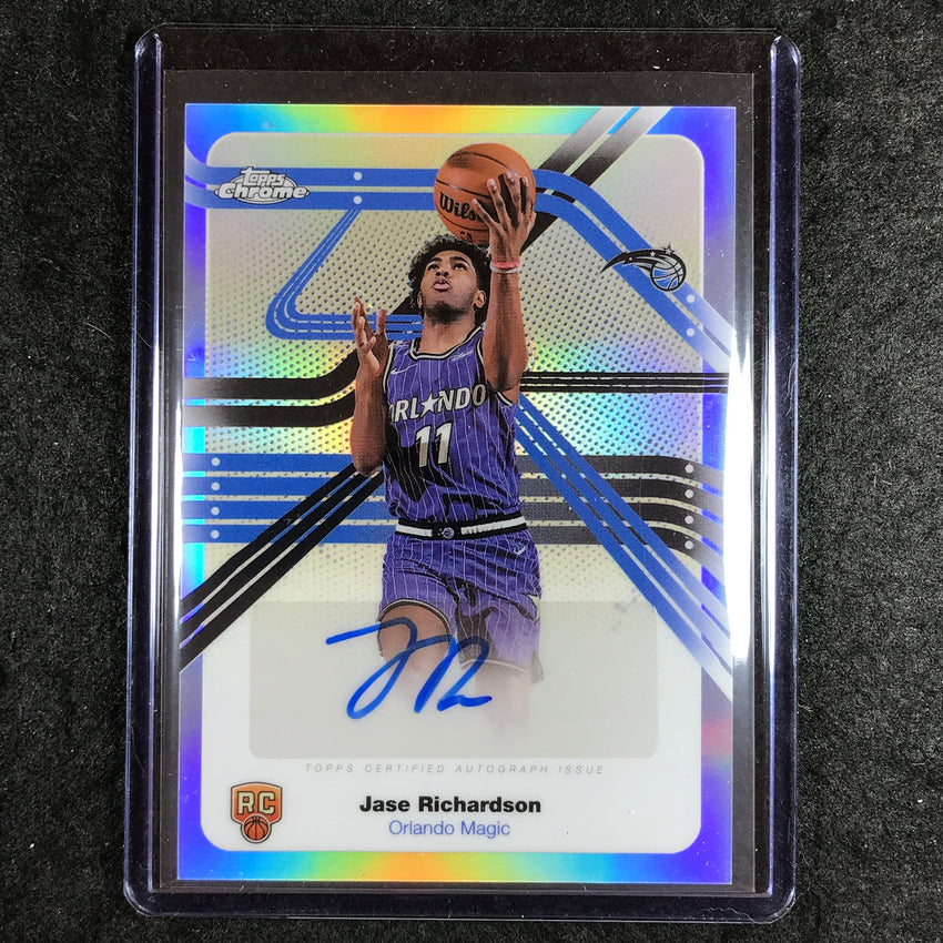 2025-26 Topps Chrome JASE RICHARDSON Next Stop Rookie Auto Refractor #JR