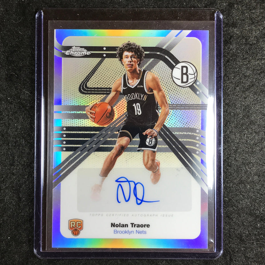 2025-26 Topps Chrome NOLAN TRAORE Next Stop Signatures Rookie Auto Refractor #NT