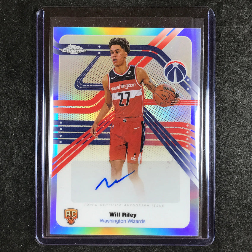 2025-26 Topps Chrome WILL RILEY Next Stop Signatures Rookie Auto Refractor #WR