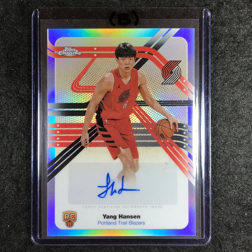 2025-26 Topps Chrome YANG HANSEN Next Stop Rookie Auto Refractor #YH (B)