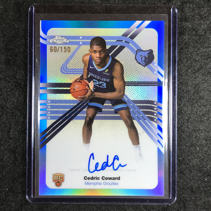 2025-26 Topps Chrome CEDRIC COWARD Next Stop Signatures Rookie Auto Blue 60/150
