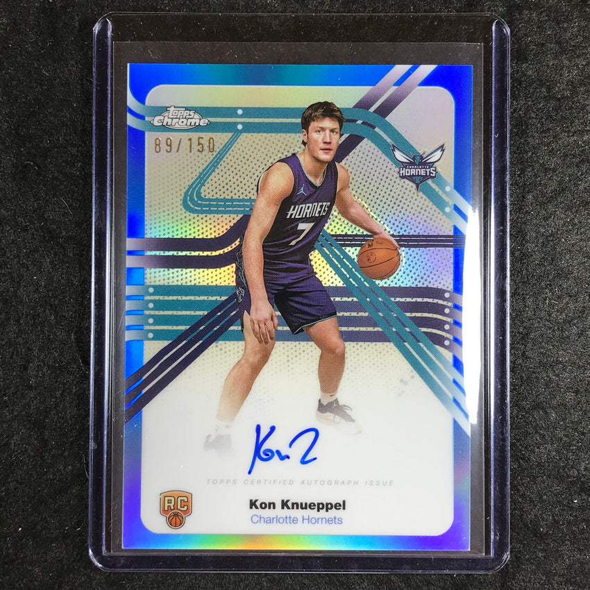2025-26 Topps Chrome KON KNUEPPEL Next Stop Signatures Rookie Auto Blue 89/150