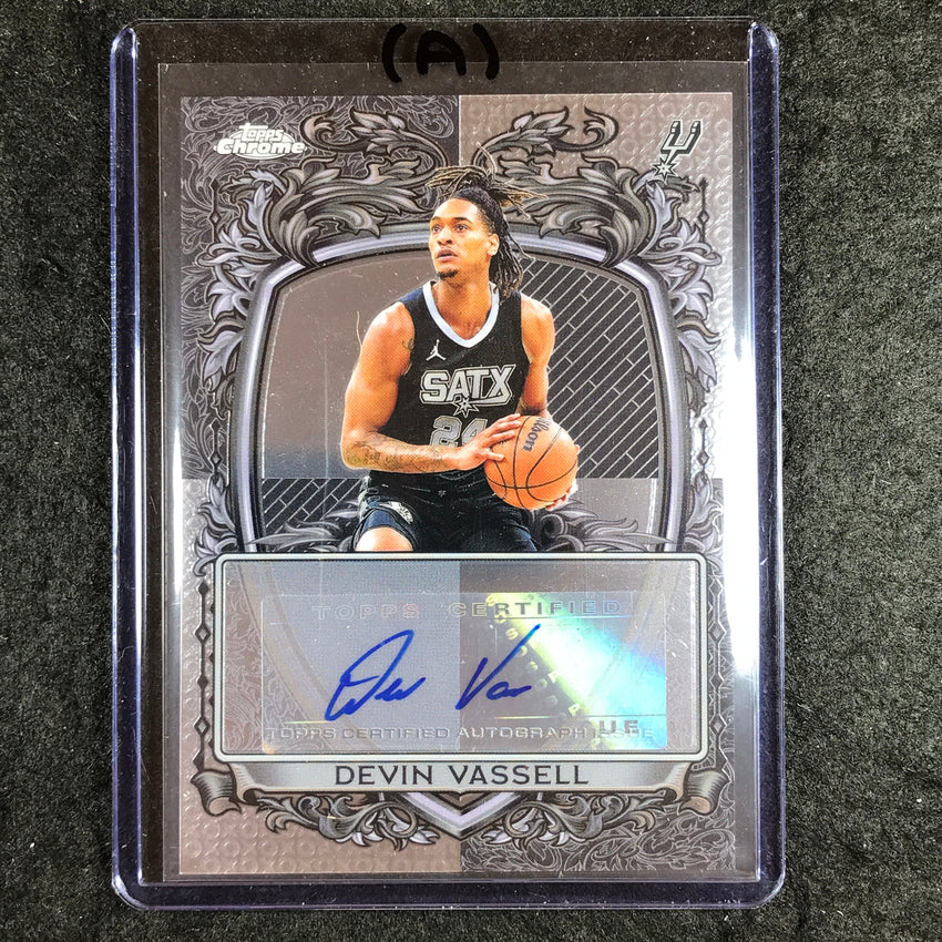 2025-26 Topps Chrome DEVIN VASSELL Signature Style Auto Base #DV (A)