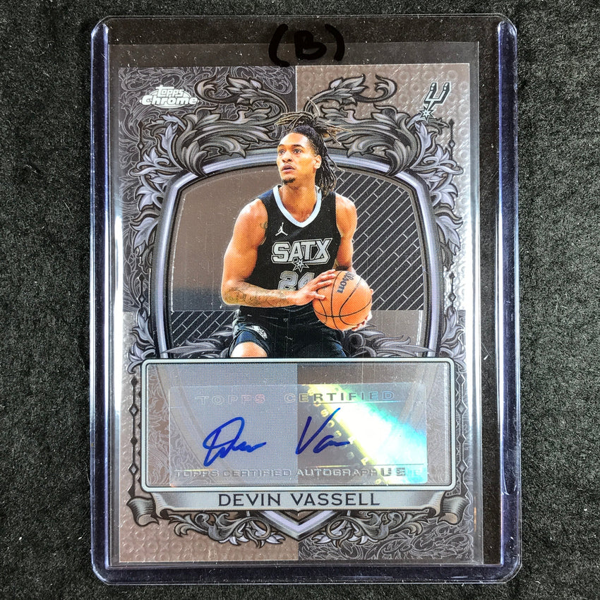 2025-26 Topps Chrome DEVIN VASSELL Signature Style Auto Base #DV (B)
