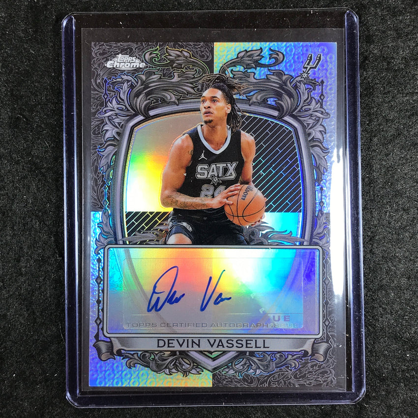2025-26 Topps Chrome DEVIN VASSELL Signature Style Auto Refractor #DV