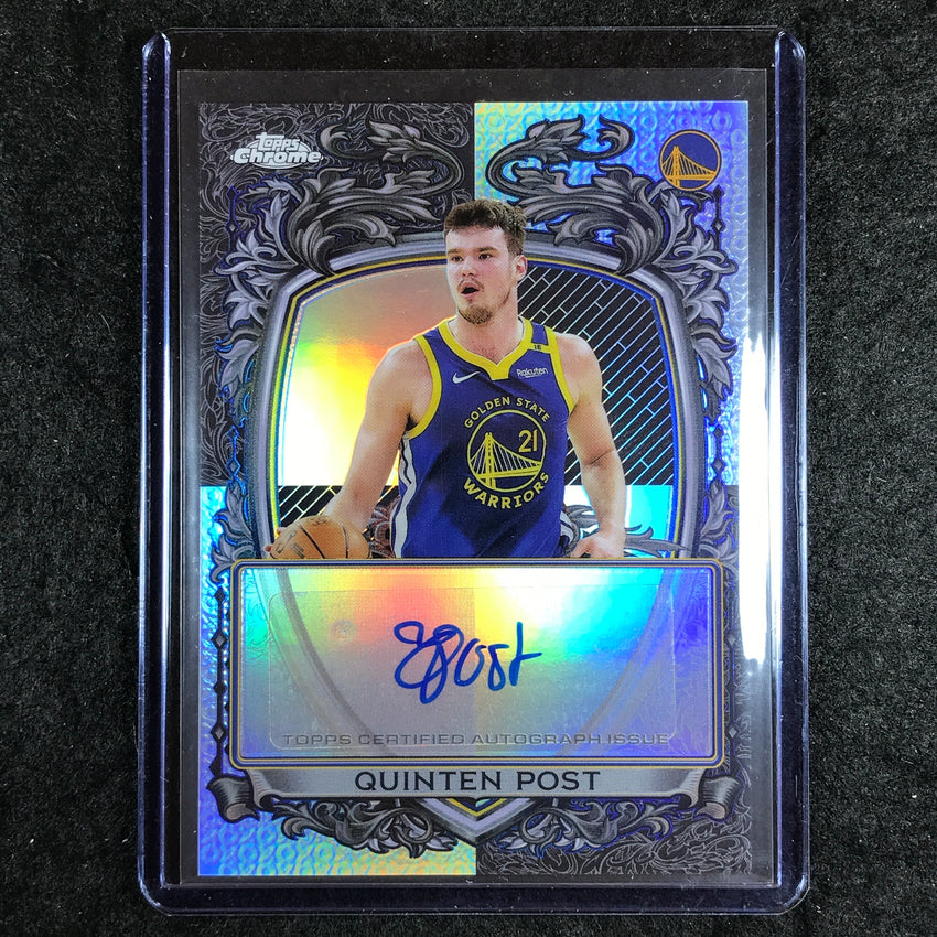 2025-26 Topps Chrome QUINTEN POST Signature Style Auto Refractor #QP