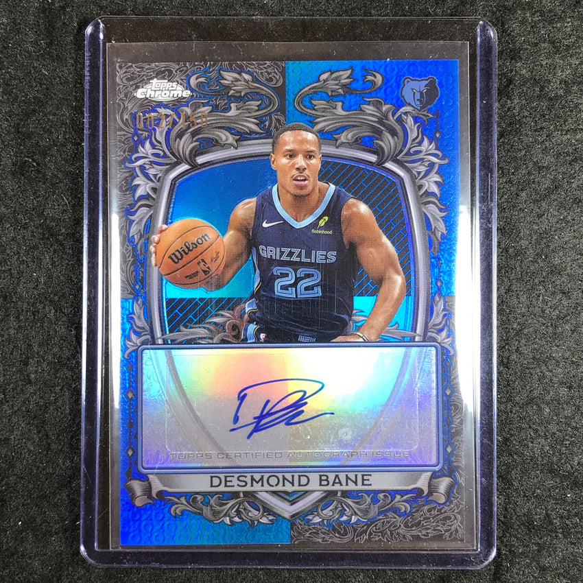 2025-26 Topps Chrome DESMOND BANE Signature Style Auto Blue 2/150