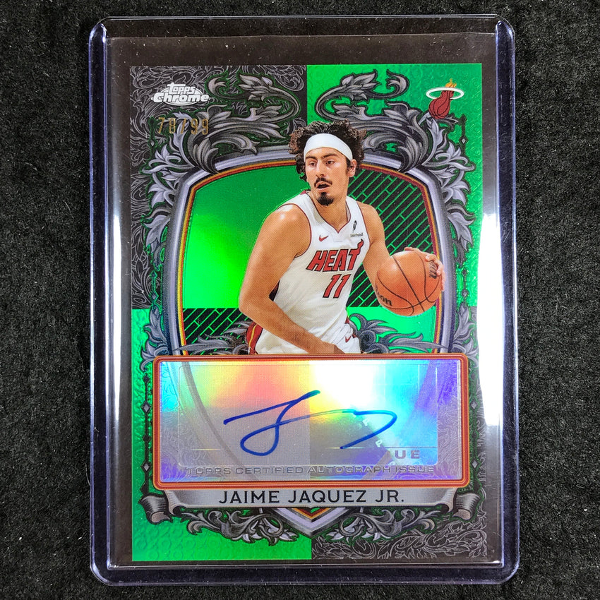 2025-26 Topps Chrome JAIME JAQUEZ JR. Signature Style Auto Green 78/99