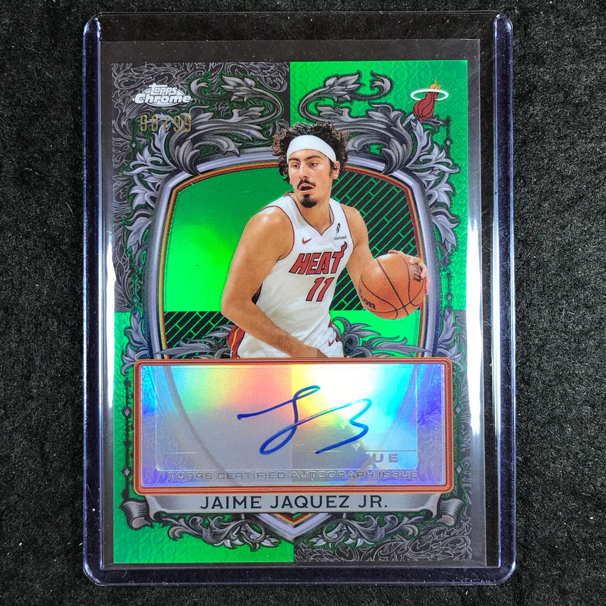 2025-26 Topps Chrome JAIME JAQUEZ JR. Signature Style Auto Green 98/99
