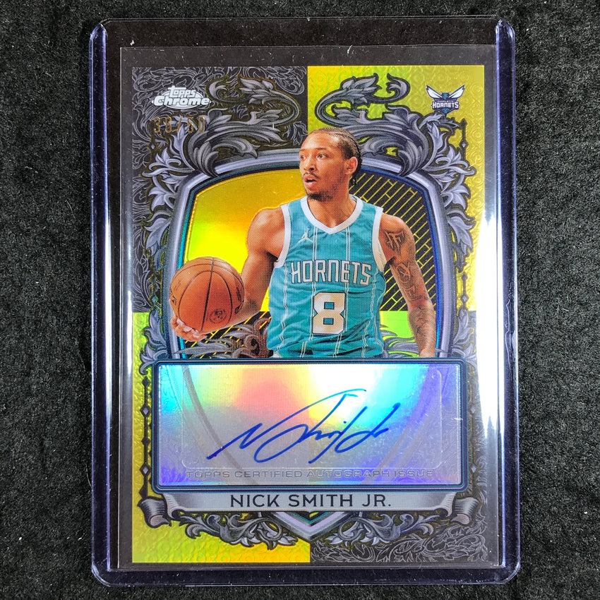 2025-26 Topps Chrome NICK SMITH JR. Signature Style Auto Gold 36/50