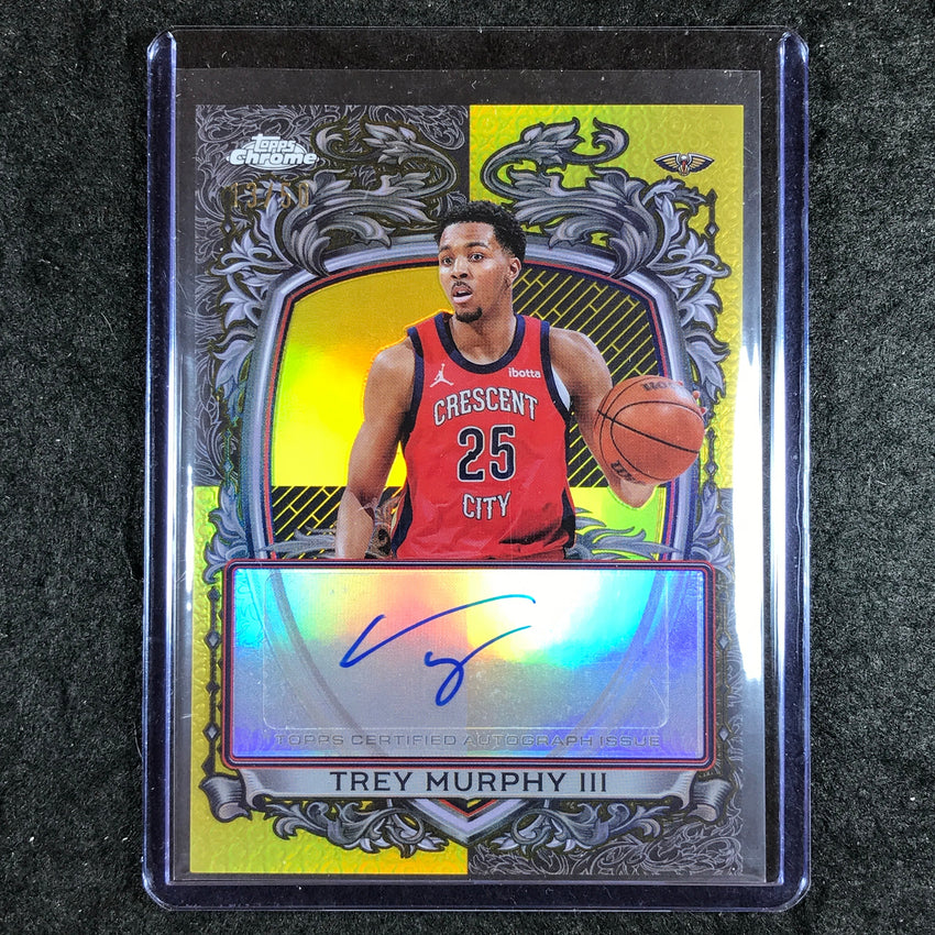 2025-26 Topps Chrome TREY MURPHY III Signature Style Auto Gold 13/50
