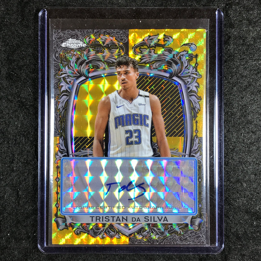 2025-26 Topps Chrome TRISTAN DA SILVA Signature Style Auto Gold Geometric 50/50