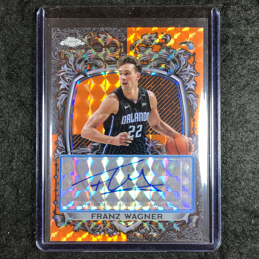2025-26 Topps Chrome FRANZ WAGNER Signature Style Auto Orange Geometric 2/25