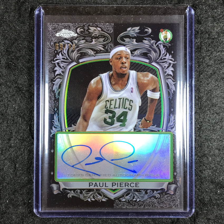 2025-26 Topps Chrome PAUL PIERCE Signature Style Auto Black 9/10