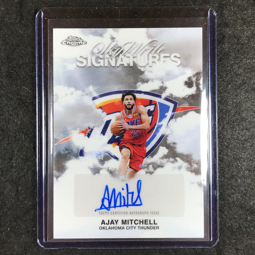2025-26 Topps Chrome AJAY MITCHELL Sky Write Signatures Auto Base #AM