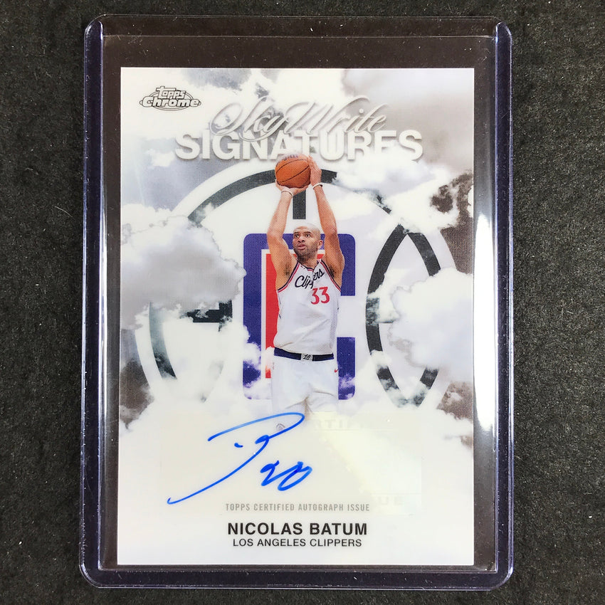 2025-26 Topps Chrome NICOLAS BATUM Sky Write Signatures Auto Base #NB
