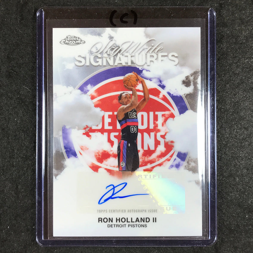 2025-26 Topps Chrome RON HOLLAND II Sky Write Signatures Auto Base #RH (C)