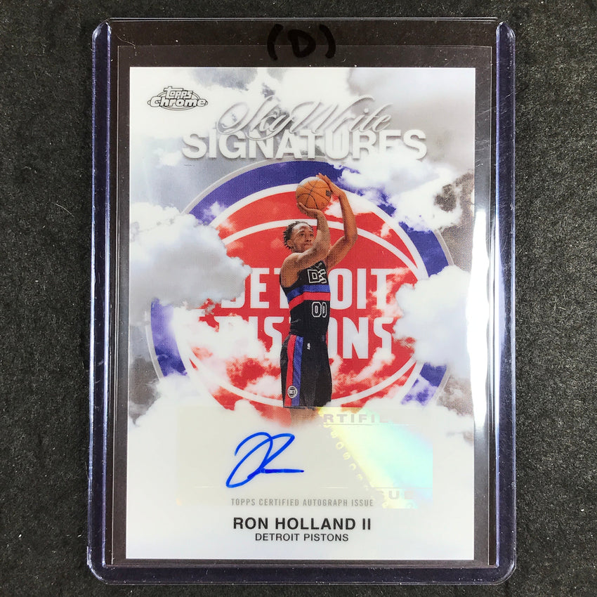 2025-26 Topps Chrome RON HOLLAND II Sky Write Signatures Auto Base #RH (D)