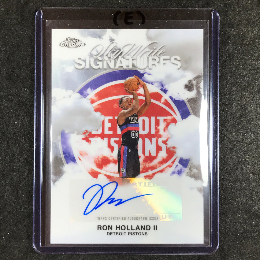 2025-26 Topps Chrome RON HOLLAND II Sky Write Signatures Auto Base #RH (E)