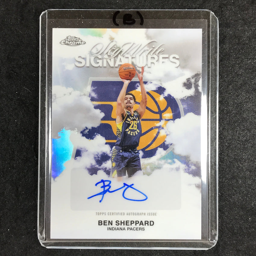 2025-26 Topps Chrome BEN SHEPPARD Sky Write Signatures Auto Refractor #BS (B)