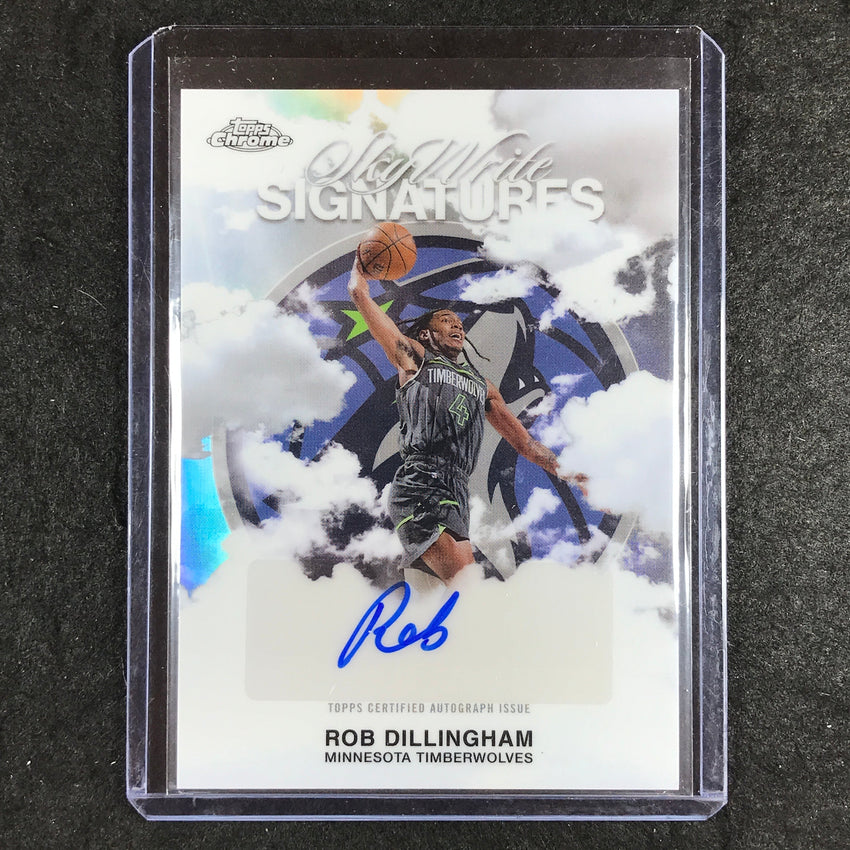 2025-26 Topps Chrome ROB DILLINGHAM Sky Write Signatures Auto Refractor #RD