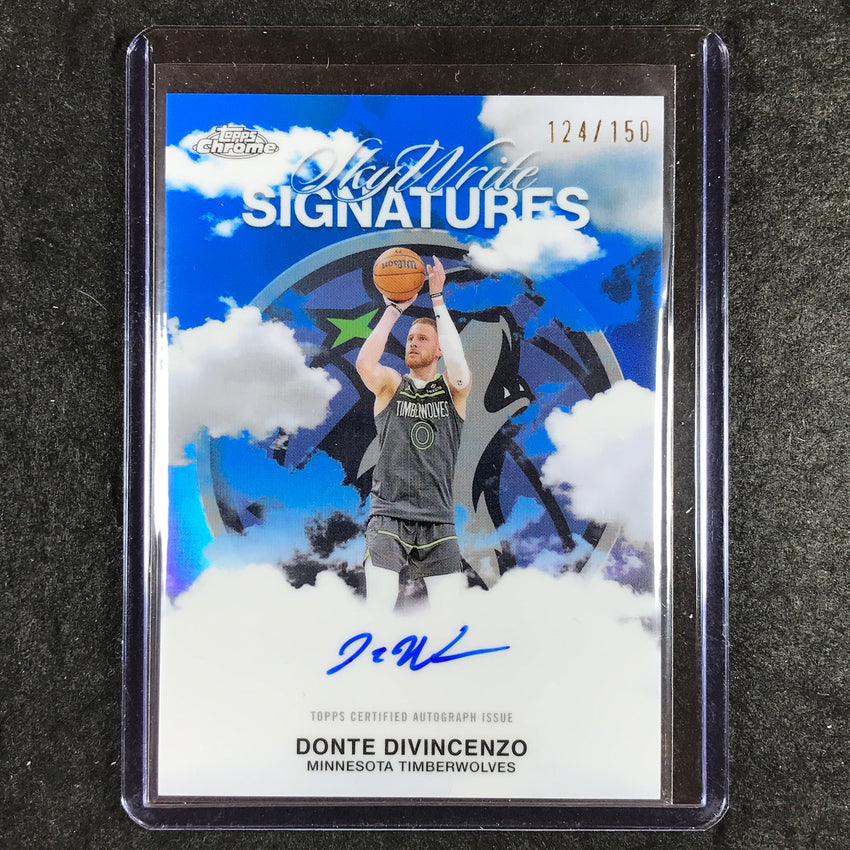 2025-26 Topps Chrome DONTE DIVINCENZO Sky Write Signatures Auto Blue 124/150