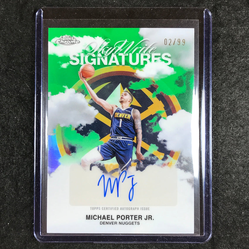 2025-26 Topps Chrome MICHAEL PORTER JR. Sky Write Signatures Auto Green 2/99