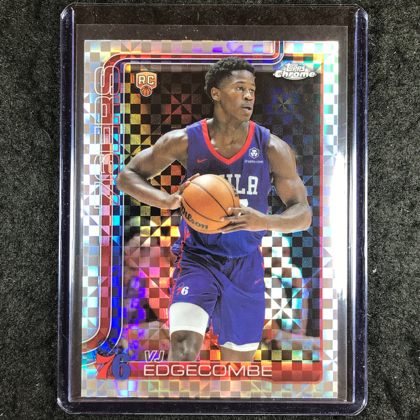 2025-26 Topps Chrome VJ EDGECOMBE Rookie Base X-Fractor #253