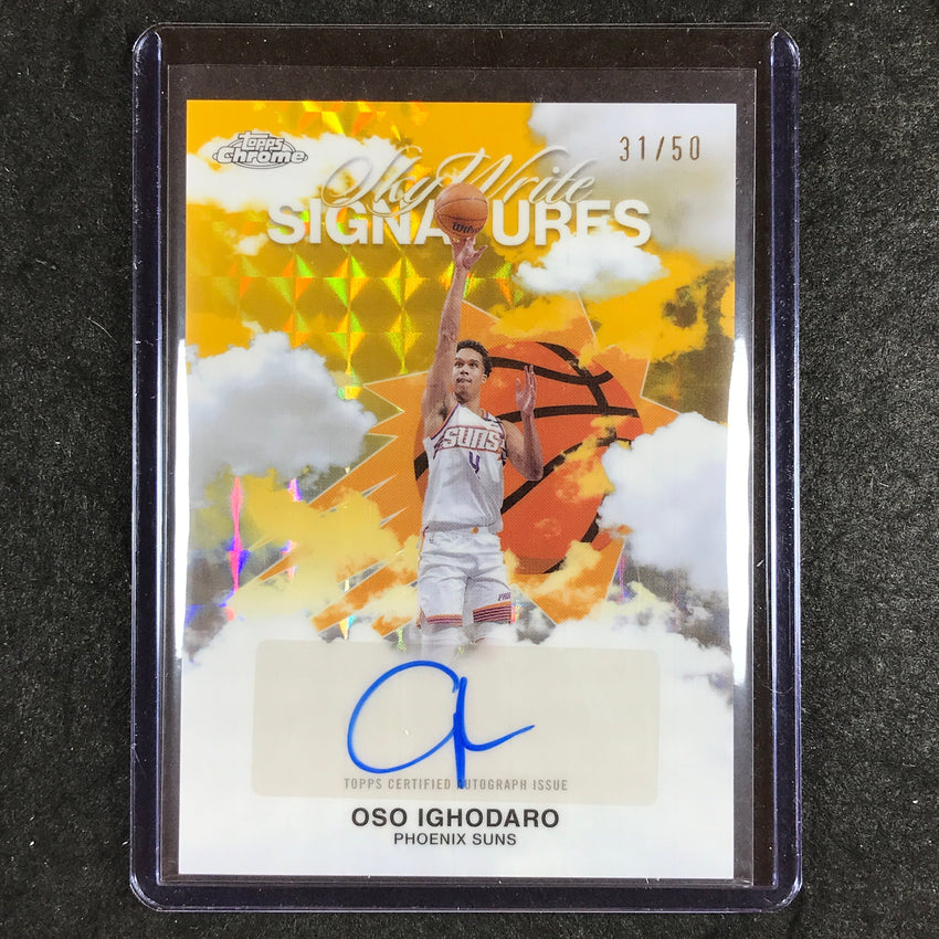 2025-26 Topps Chrome OSO IGHODARO Sky Write Signatures Auto Gold Geometric 31/50