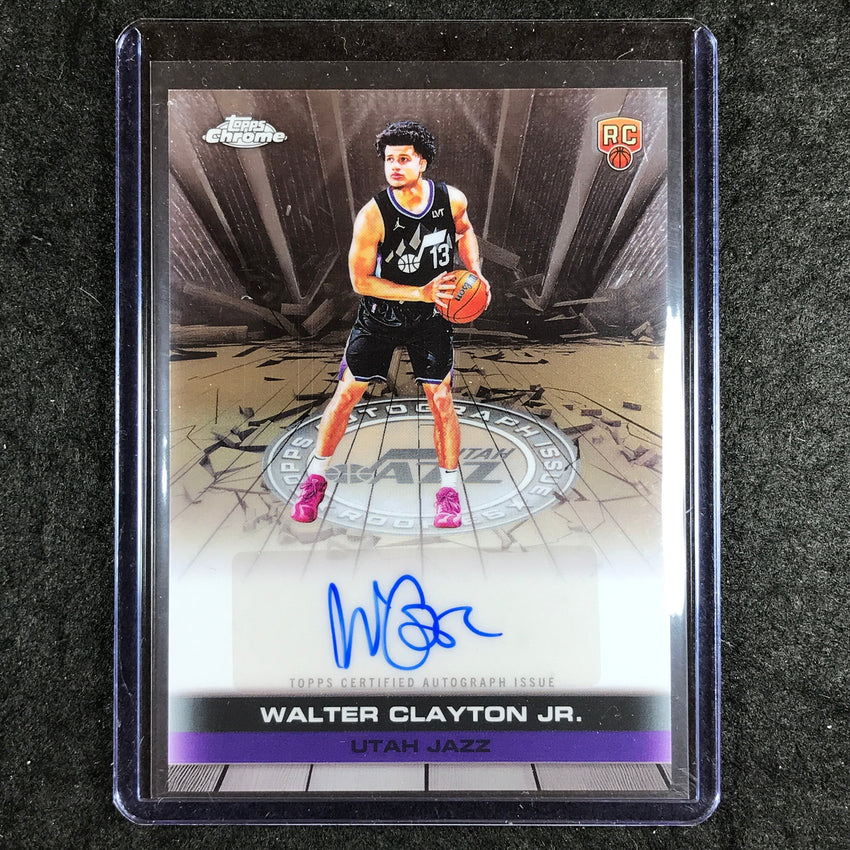 2025-26 Topps Chrome WALTER CLAYTON JR. Autograph Issue Rookie Base #TAUR2-WCJ