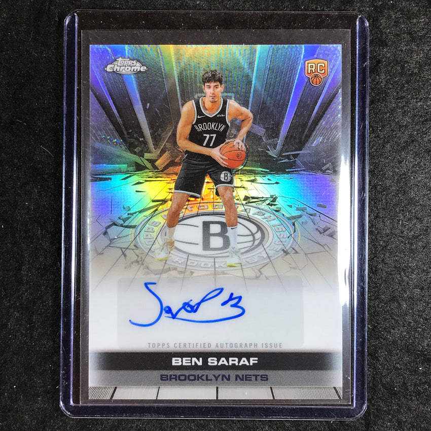 2025-26 Topps Chrome BEN SARAF Autograph Issue Rookie Refractor #TAIR-BS