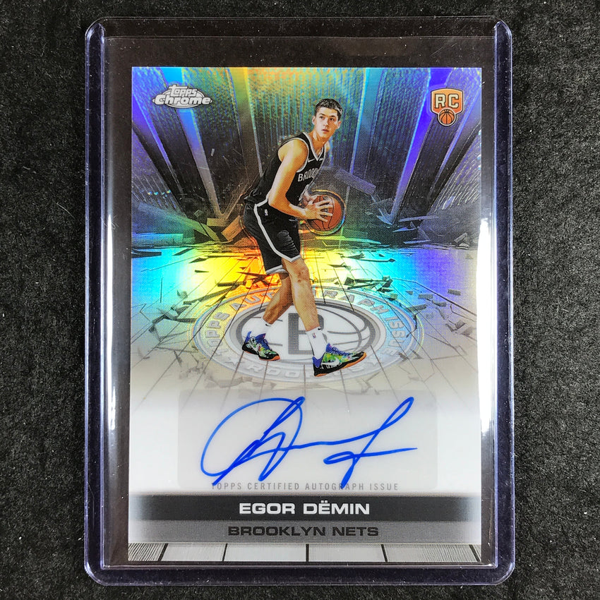 2025-26 Topps Chrome EGOR DEMIN Autograph Issue Rookie Refractor #TAIR-ED