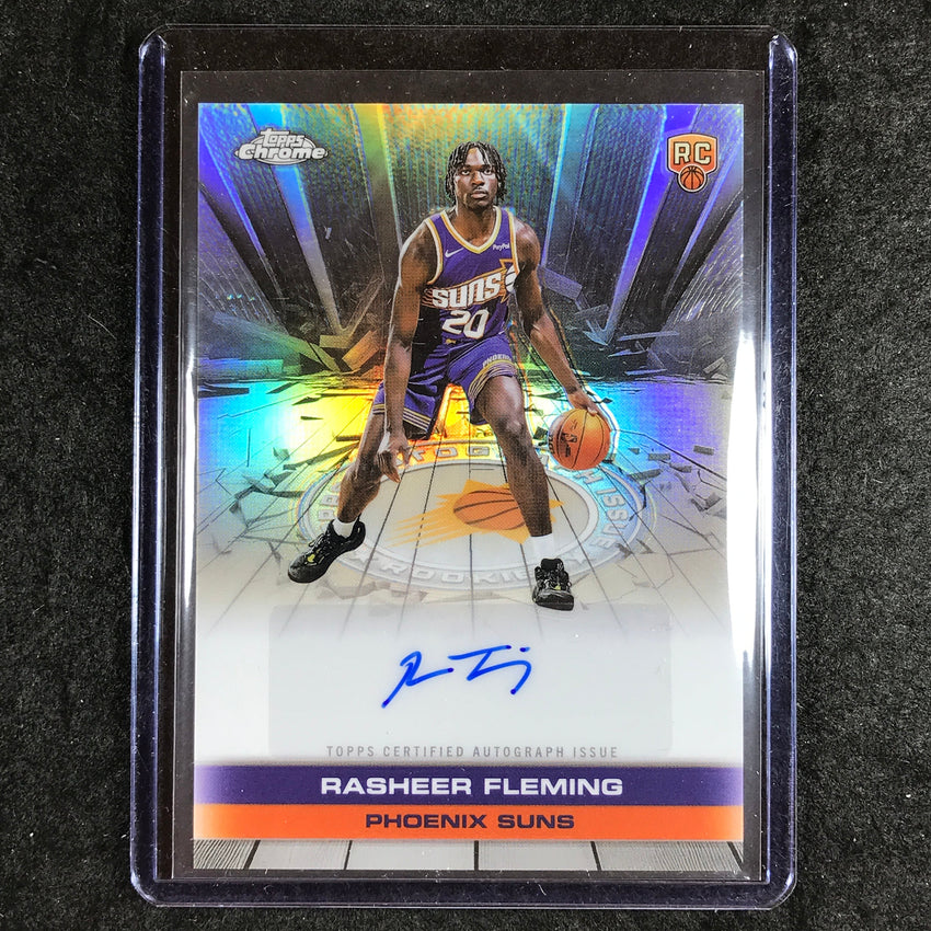 2025-26 Topps Chrome RASHEER FLEMING Autograph Issue Rookie Refractor #TAIR-RF