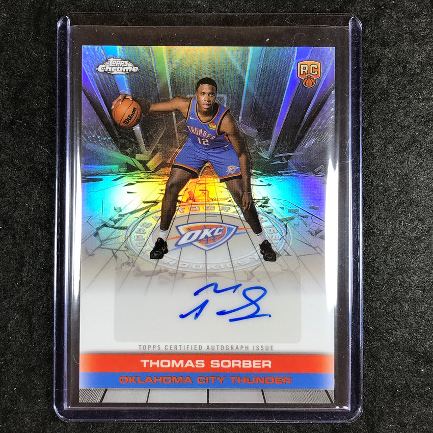 2025-26 Topps Chrome THOMAS SORBER Autograph Issue Rookie Refractor #TAIR-TS