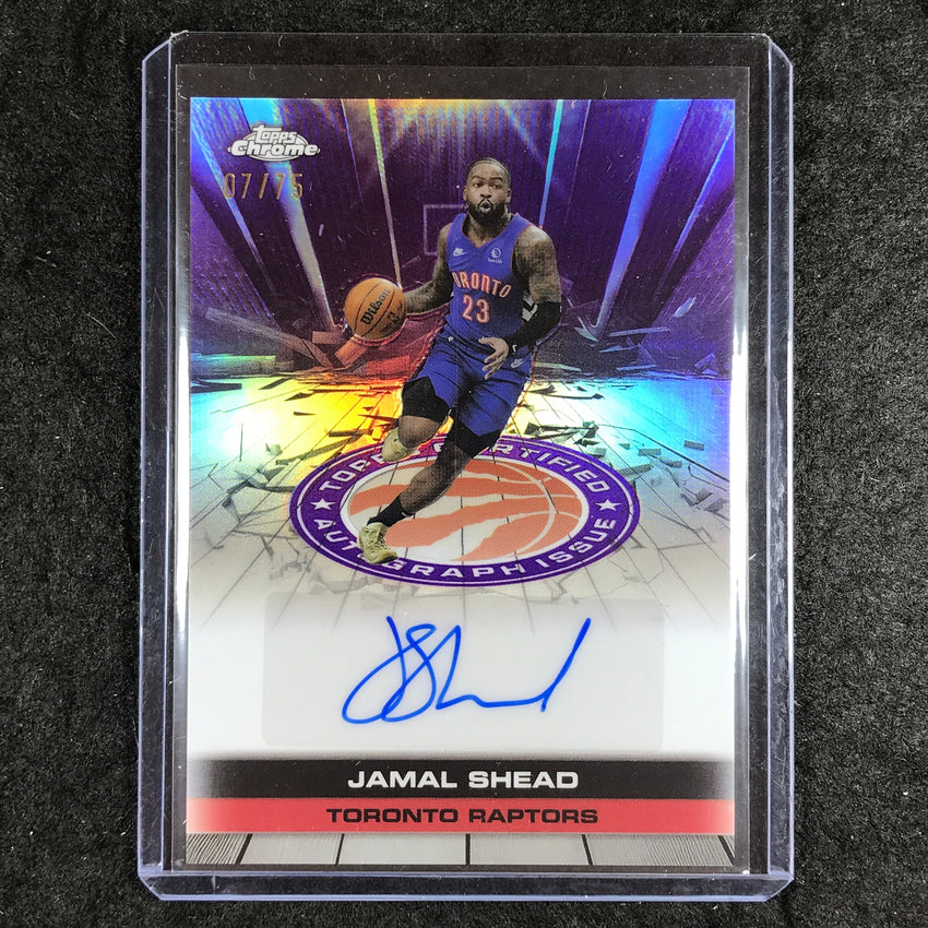2025-26 Topps Chrome JAMAL SHEAD Autograph Issue Purple 7/75
